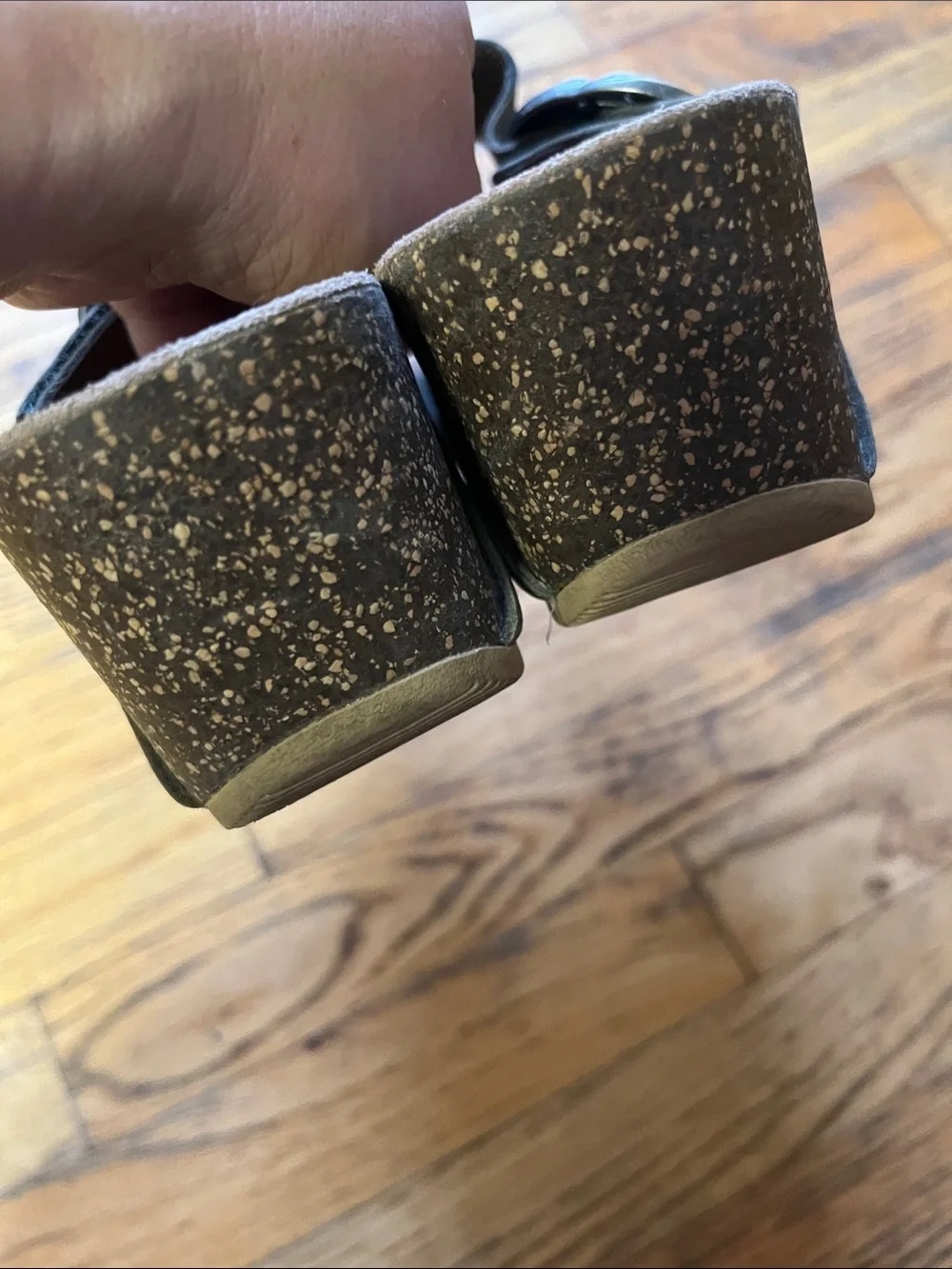 Dansko Olive Slide Sandals with Buckle Accent